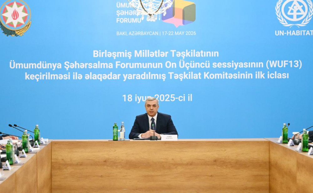BMT-nin Ümumdünya Şəhərsalma Forumu Təşkilat Komitəsinin ilk iclası olub<font color=red> - FOTOLAR</font>
