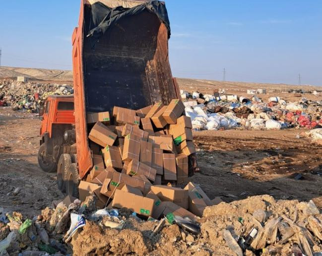 Çindən Azərbaycana idxal olunan 50 minə yaxın baytarlıq preparatı məhv edilib<font color=red> - FOTOLAR</font>