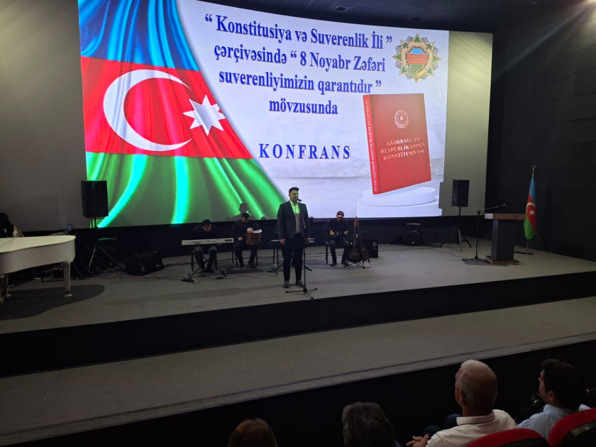 Laçında “8 Noyabr Zəfəri suverenliyimizin qarantıdır” mövzusunda konfrans keçirilib<font color=red> - FOTOLAR</font>