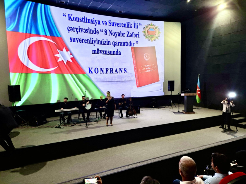 Laçında “8 Noyabr Zəfəri suverenliyimizin qarantıdır” mövzusunda konfrans keçirilib<font color=red> - FOTOLAR</font>