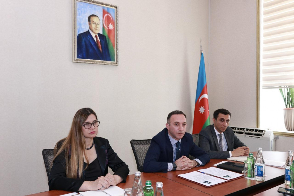 Bir qrup xarici jurnalist Diaspor Komitəsində olub, beynəlxalq media ilə əlaqələr müzakirə olunub<font color=red> - FOTOLAR</font>
