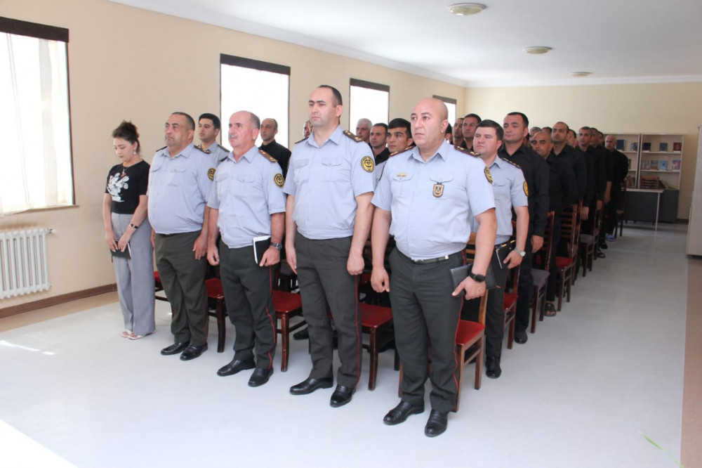 Cəzaçəkmə müəssisələrində qadağan olunmuş əşyalara dair hüquqi məsuliyyət mövzusunda tədbir keçirilib  <font color=red> - FOTOLAR</font>