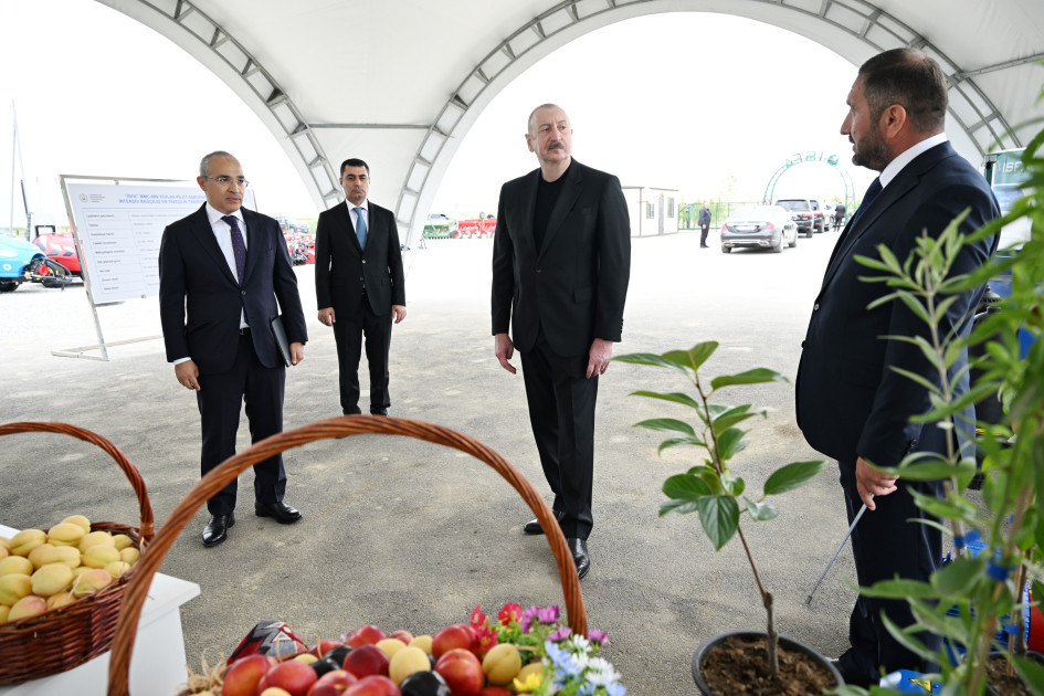 Prezident İlham Əliyev Yevlax pilot aqroparkının açılışında iştirak edib<font color='red'> - YENİLƏNİB</font><font color=red> - FOTOLAR</font>