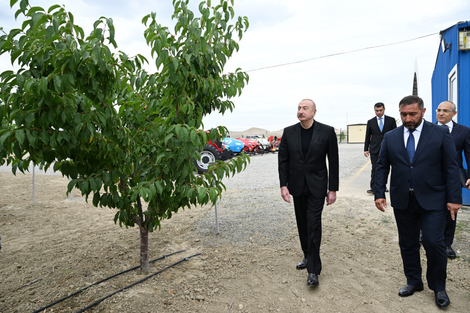 Prezident İlham Əliyev Yevlax pilot aqroparkının açılışında iştirak edib<font color='red'> - YENİLƏNİB</font><font color=red> - FOTOLAR</font>