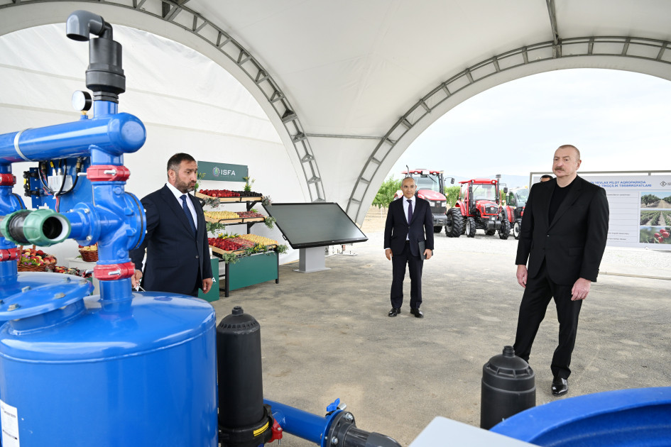 Prezident İlham Əliyev Yevlax pilot aqroparkının açılışında iştirak edib<font color='red'> - YENİLƏNİB</font><font color=red> - FOTOLAR</font>