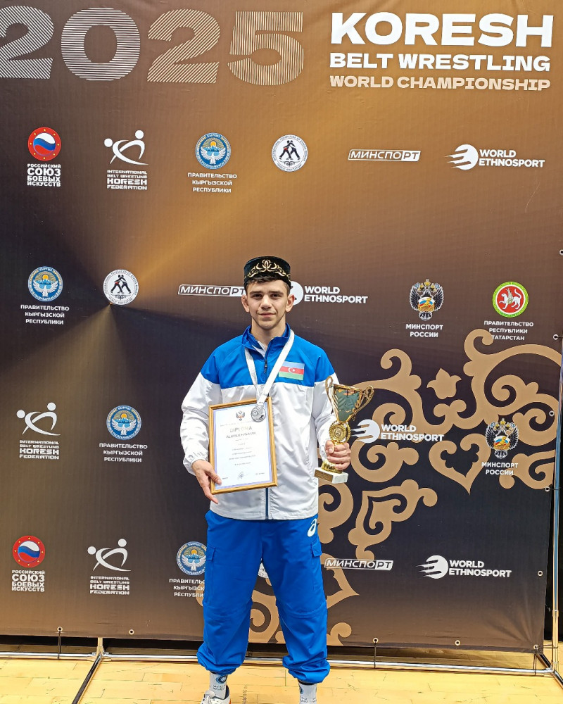 Naxçıvandan olan idmançı dünya ikincisi olub <font color=red> - FOTOLAR</font>