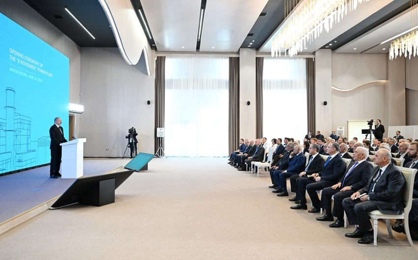 Mingəçevirdə “8 Noyabr” Elektrik Stansiyasının açılış mərasimi keçirilib<font color='red'> - YENİLƏNİB 3</font><font color=red> - FOTOLAR</font>