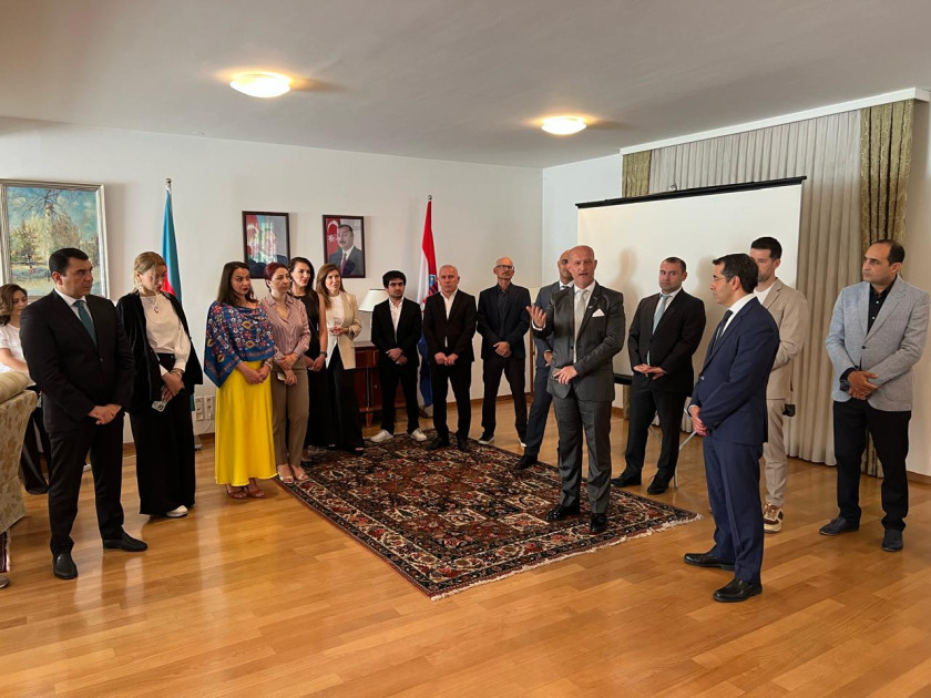 Azərbaycanın Xorvatiyadakı səfirliyində iki ölkənin mədəniyyət və yaradıcı sənaye təmsilçilərinin işgüzar görüşü olub<font color=red> - FOTOLAR</font>