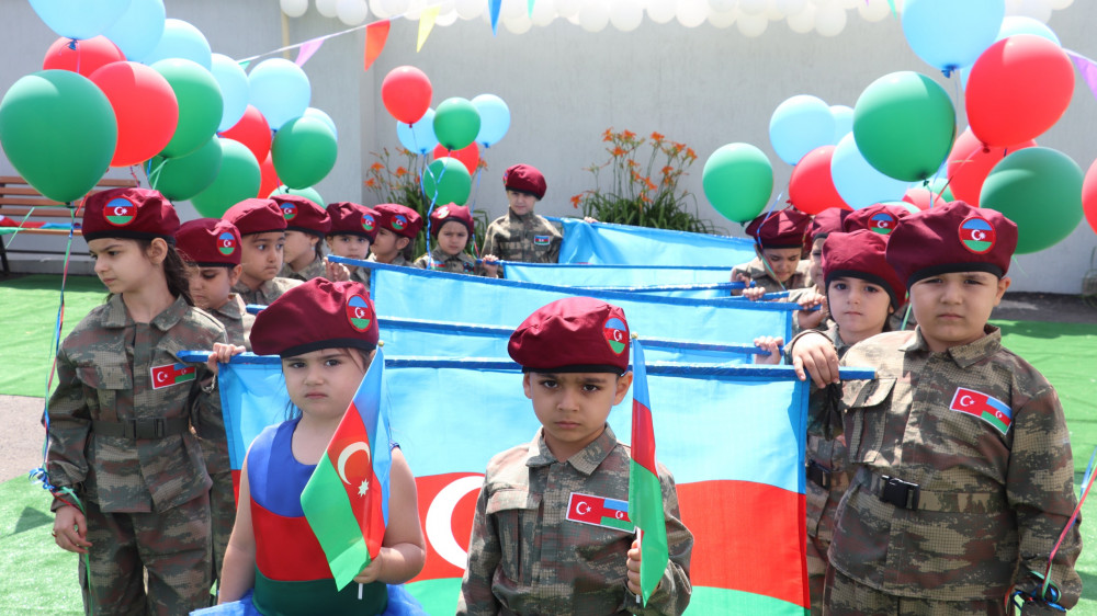 Xankəndidə uşaq bağçasında ordu günü qeyd edilib <font color=red> - FOTOLAR</font>