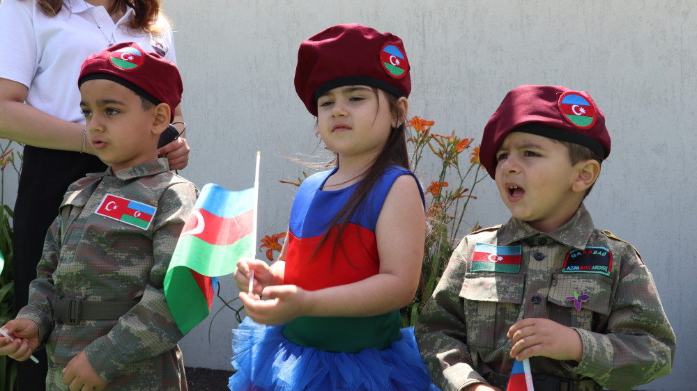 Xankəndidə uşaq bağçasında ordu günü qeyd edilib <font color=red> - FOTOLAR</font>