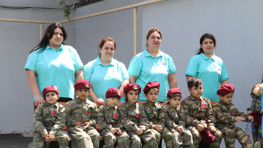 Xankəndidə uşaq bağçasında ordu günü qeyd edilib <font color=red> - FOTOLAR</font>