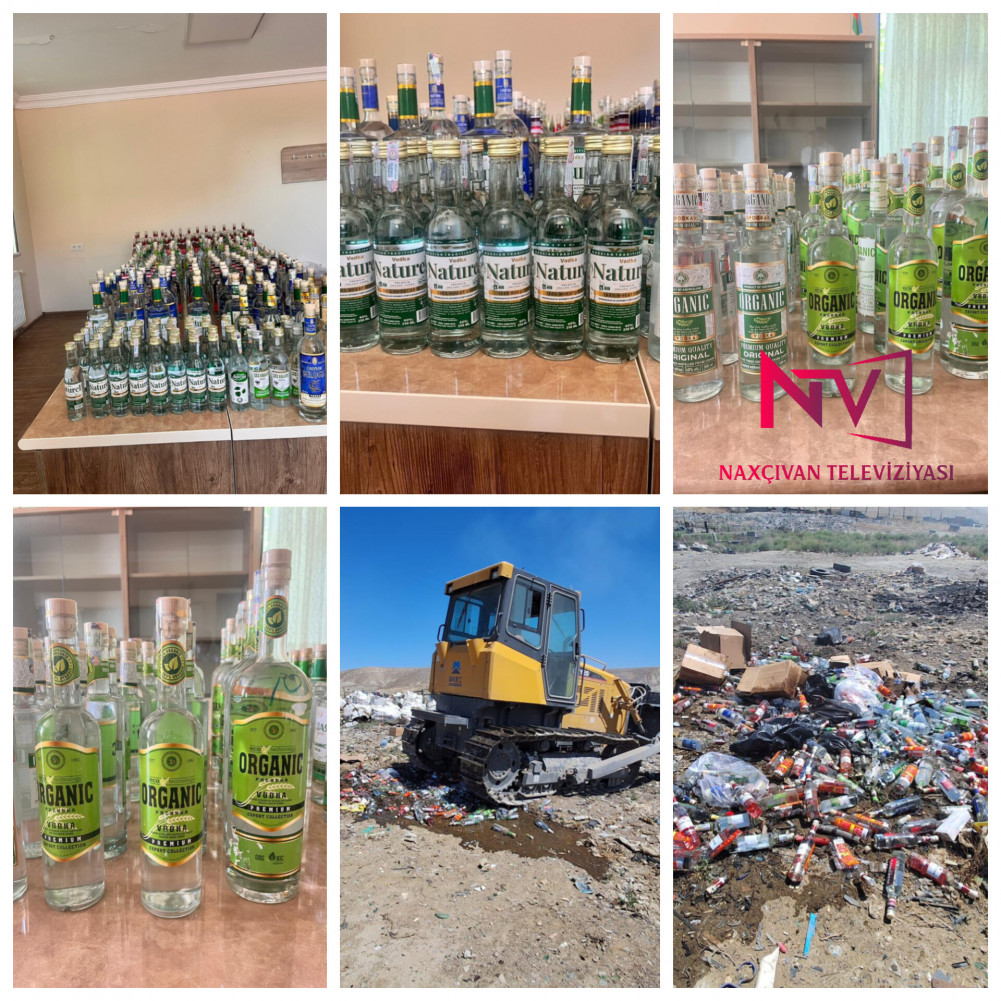 Naxçıvanda saxta alkoqollu içkilər aşkarlanıb<font color=red> - FOTOLAR</font>