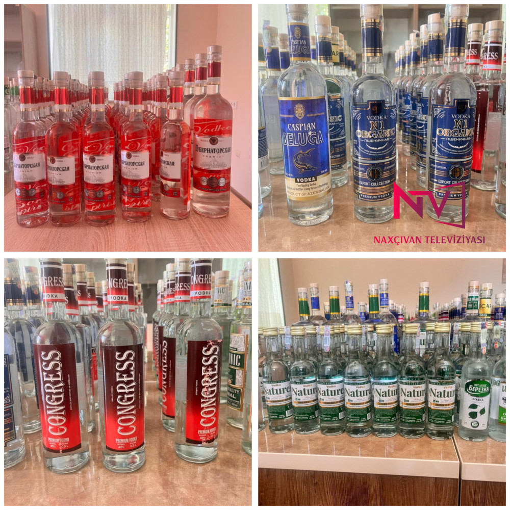 Naxçıvanda saxta alkoqollu içkilər aşkarlanıb<font color=red> - FOTOLAR</font>