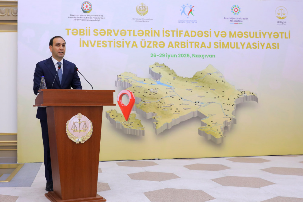 Naxçıvanda “Təbii sərvətlərin istifadəsi və məsuliyyətli investisiya üzrə arbitraj simulyasiyası” layihəsi həyata keçirilir<font color=red> - FOTOLAR</font>