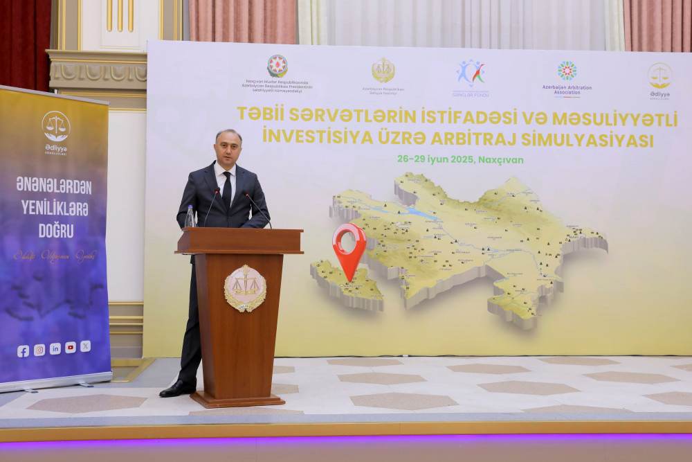 Naxçıvanda “Təbii sərvətlərin istifadəsi və məsuliyyətli investisiya üzrə arbitraj simulyasiyası” layihəsi həyata keçirilir<font color=red> - FOTOLAR</font>