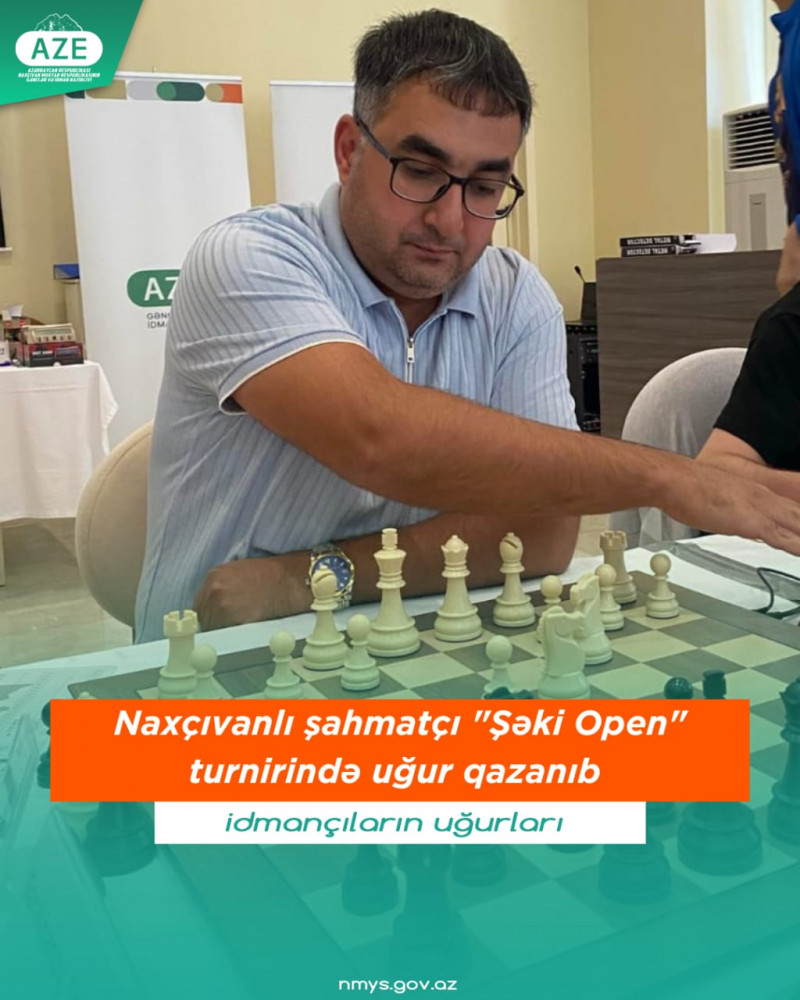 Naxçıvanlı şahmatçı “Şəki Open" turnirində uğur qazanıb<font color=red> - FOTOLAR</font>