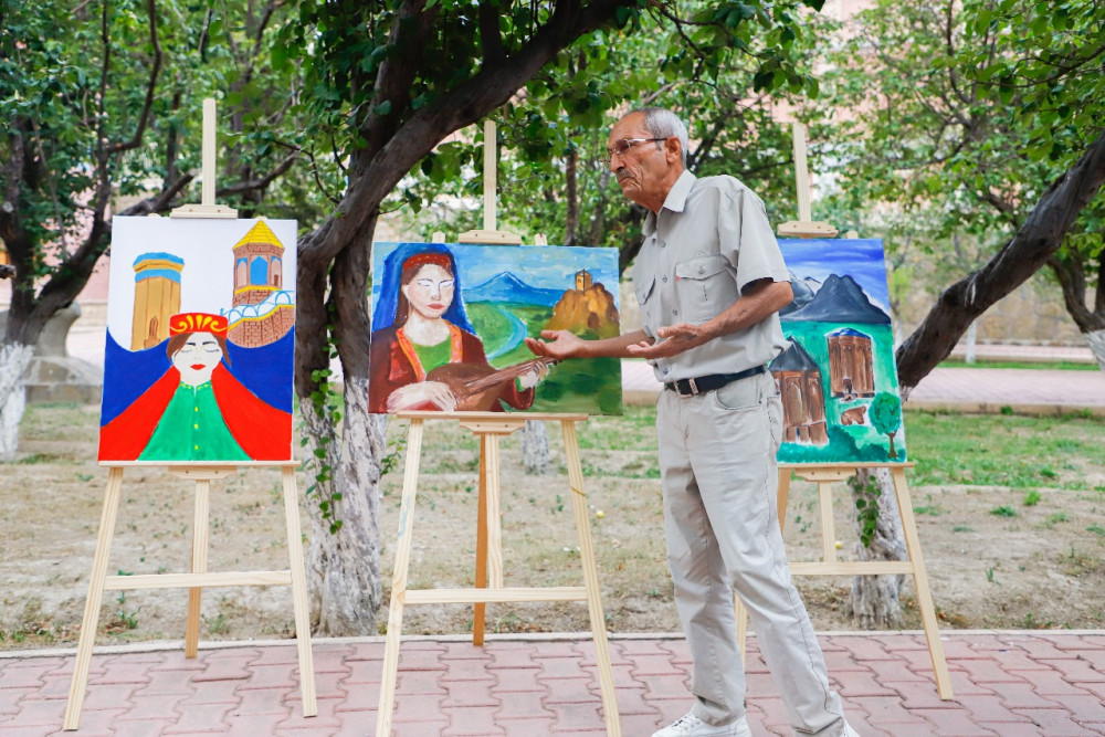 Ordubad şəhərində gənclərin “VI Art Battle” rəsm müsabiqəsi keçirilib<font color=red> - FOTOLAR</font>