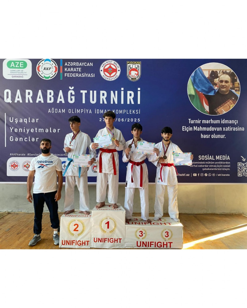 Naxçıvandan 4 karateçi Qarabağ turnirində qalib olub<font color=red> - FOTOLAR</font>