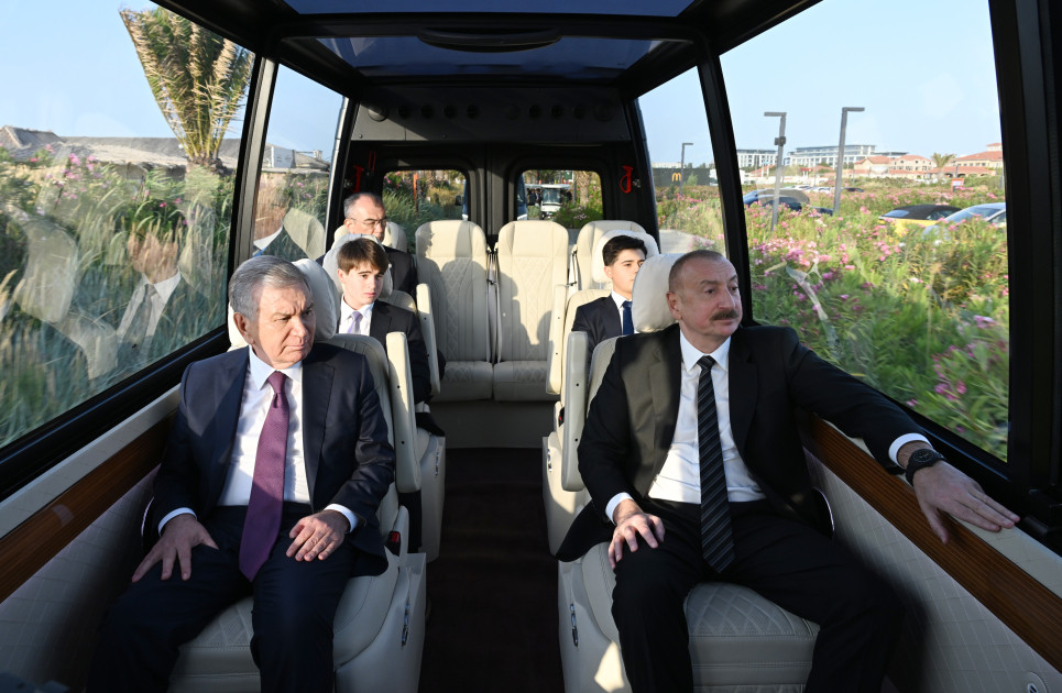 Azərbaycan və Özbəkistan prezidentləri “Sea Breeze” istirahət mərkəzində olublar <font color=red> - FOTOLAR</font>