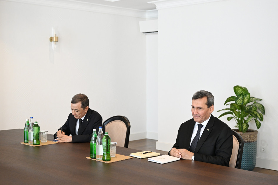 Azərbaycan Prezidenti İlham Əliyev Xankəndidə Türkmənistanın Nazirlər Kabineti Sədrinin müavinini qəbul edib<font color=red> - FOTOLAR</font>