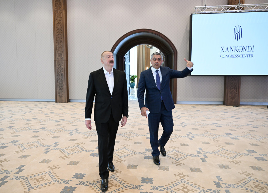 Xankəndi Konqres Mərkəzinin açılışı olub<font color=red> - FOTOLAR</font>
