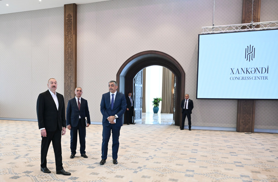 Xankəndi Konqres Mərkəzinin açılışı olub<font color=red> - FOTOLAR</font>