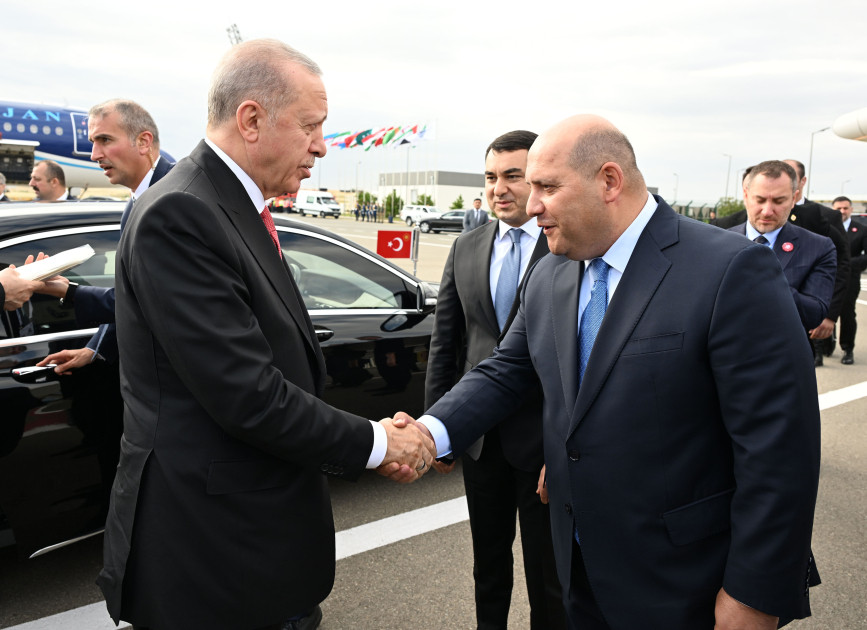 Türkiyə Prezidenti Rəcəb Tayyib Ərdoğanın Azərbaycana səfəri başa çatıb<font color=red> - FOTOLAR</font>