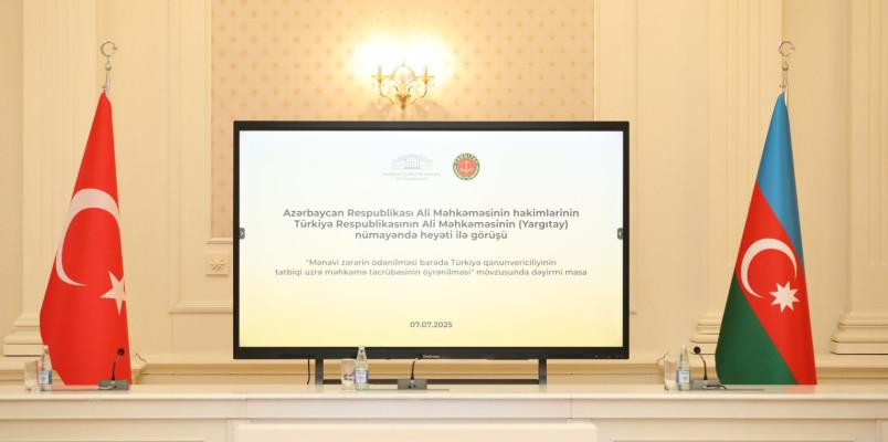 Azərbaycan və Türkiyə arasında məhkəmə sahəsində əməkdaşlıq müzakirə olunub<font color=red> - FOTOLAR</font>