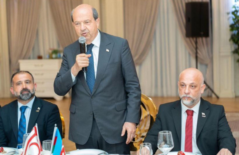 Ersin Tatar Azərbaycan və Şimali Kiprin biznes icmalarını daha fəal əməkdaşlığa çağırıb<font color=red> - FOTOLAR</font>