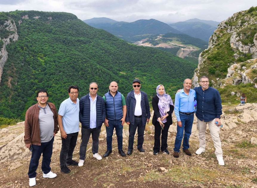 Mərakeşli jurnalistlər Xankəndi və Şuşada olublar<font color=red> - FOTOLAR</font>