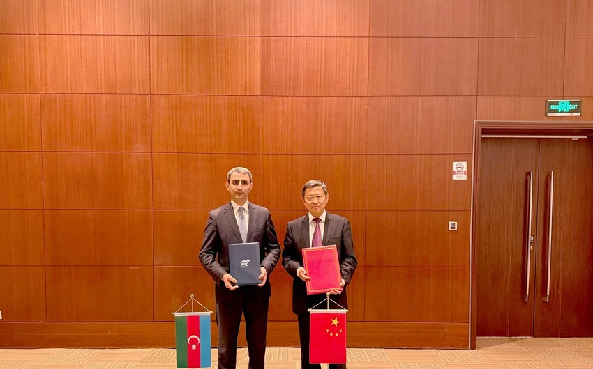ADY “Çin Dəmir Yolları” ilə Anlaşma Memorandumu imzalayıb <font color=red> - FOTOLAR</font>