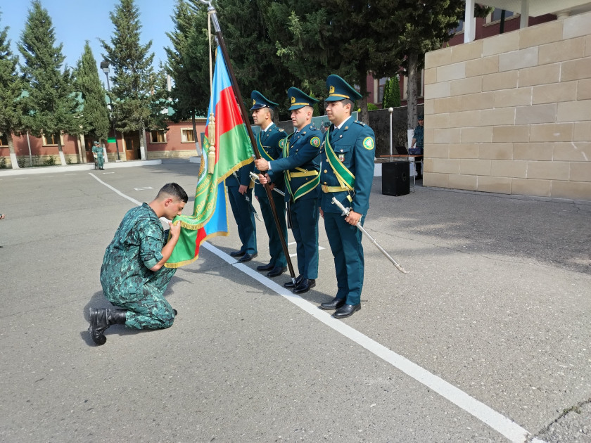 Hərbi xidməti başa vuran sərhədçi əsgərlər ehtiyata buraxılıblar <font color=red> - FOTOLAR</font>