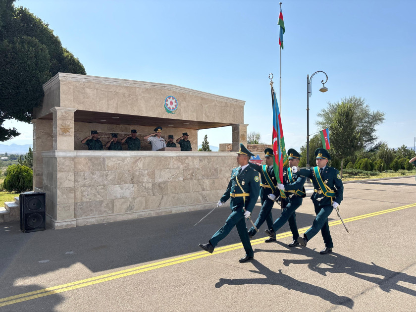 Hərbi xidməti başa vuran sərhədçi əsgərlər ehtiyata buraxılıblar <font color=red> - FOTOLAR</font>