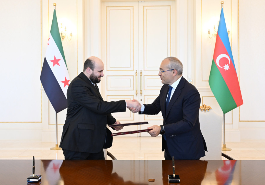 SOCAR ilə Suriya Ərəb Respublikası Hökuməti arasında Anlaşma Memorandumu imzalanıb<font color=red> - FOTOLAR</font>