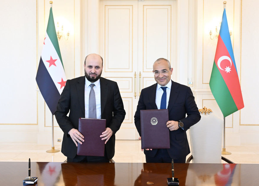 SOCAR ilə Suriya Ərəb Respublikası Hökuməti arasında Anlaşma Memorandumu imzalanıb<font color=red> - FOTOLAR</font>