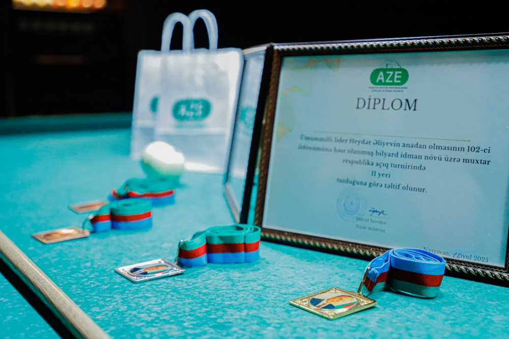 Naxçıvanda bilyard turniri keçirilib<font color=red> - FOTOLAR</font>