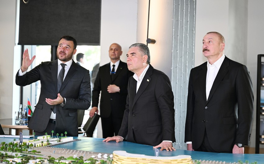 İlham Əliyev və Qurbanqulu Berdiməhəmmədov “Sea Breeze”də olublar<font color=red> - FOTOLAR</font>