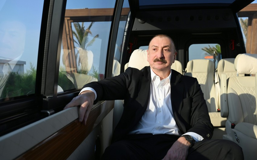 İlham Əliyev və Qurbanqulu Berdiməhəmmədov “Sea Breeze”də olublar<font color=red> - FOTOLAR</font>