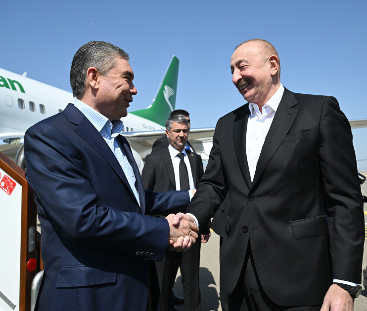 Türkmənistan Xalq Məsləhətinin sədri Qurbanqulu Berdiməhəmmədov Füzuli rayonuna gəlib<font color=red> - FOTOLAR</font>