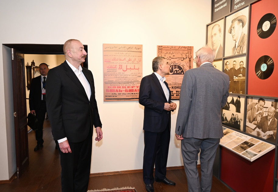 Prezident İlham Əliyev və Türkmənistan Xalq Məsləhətinin sədri Şuşada Bülbülün ev-muzeyində olublar<font color=red> - FOTOLAR</font>