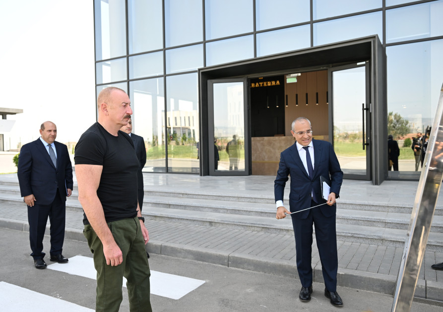 Prezident İlham Əliyev Ağdam Sənaye Parkında tütün məmulatlarının istehsalı müəssisəsinin açılışında iştirak edib<font color=red> - FOTOLAR</font>