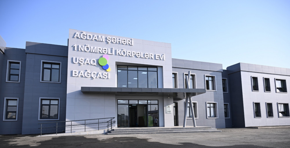 Ağdam şəhərində 1 nömrəli körpələr evi-uşaq bağçası istifadəyə verilib<font color=red> - FOTOLAR</font>