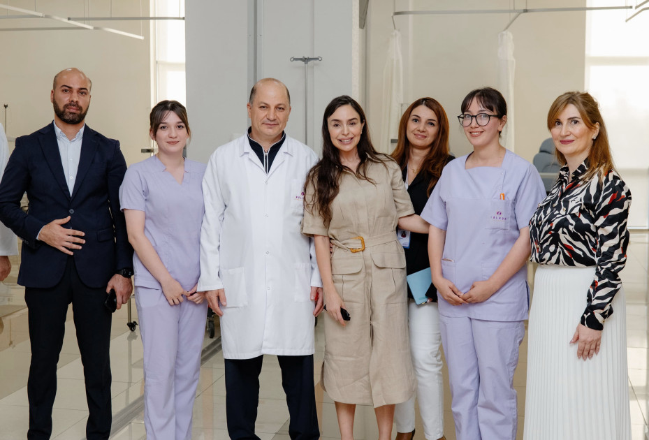 Heydər Əliyev Fondunun vitse-prezidenti Leyla Əliyeva “Məlhəm Hospital”ı ziyarət edib<font color=red> - FOTOLAR</font>