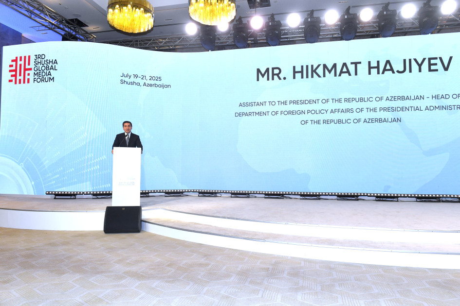 III Şuşa Qlobal Media Forumunun açılış mərasimi keçirilib<font color='red'> - YENİLƏNİB 2</font><font color=red> - FOTOLAR</font>