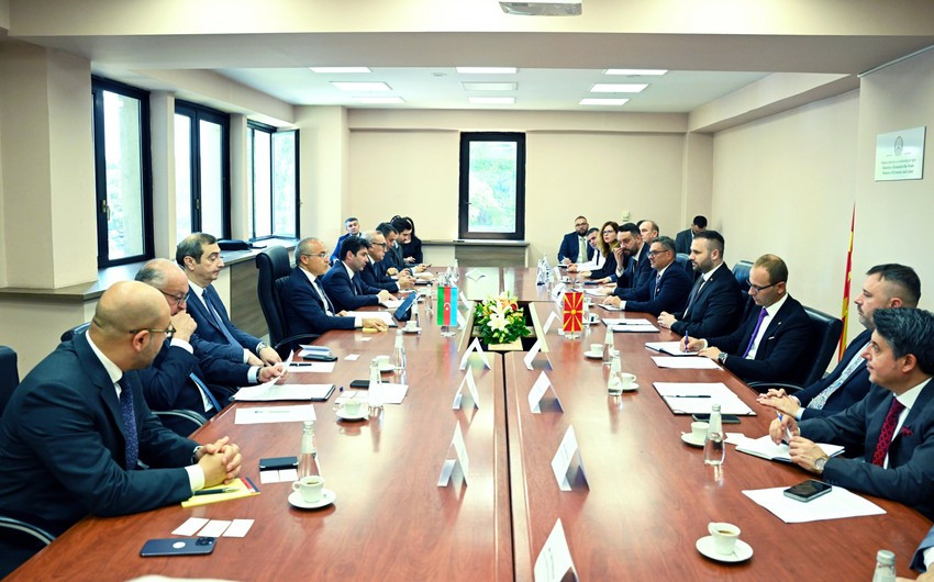Azərbaycan Şimali Makedoniya ilə iqtisadi əməkdaşlığın prioritetlərini açıqlayıb<font color=red> - FOTOLAR</font>