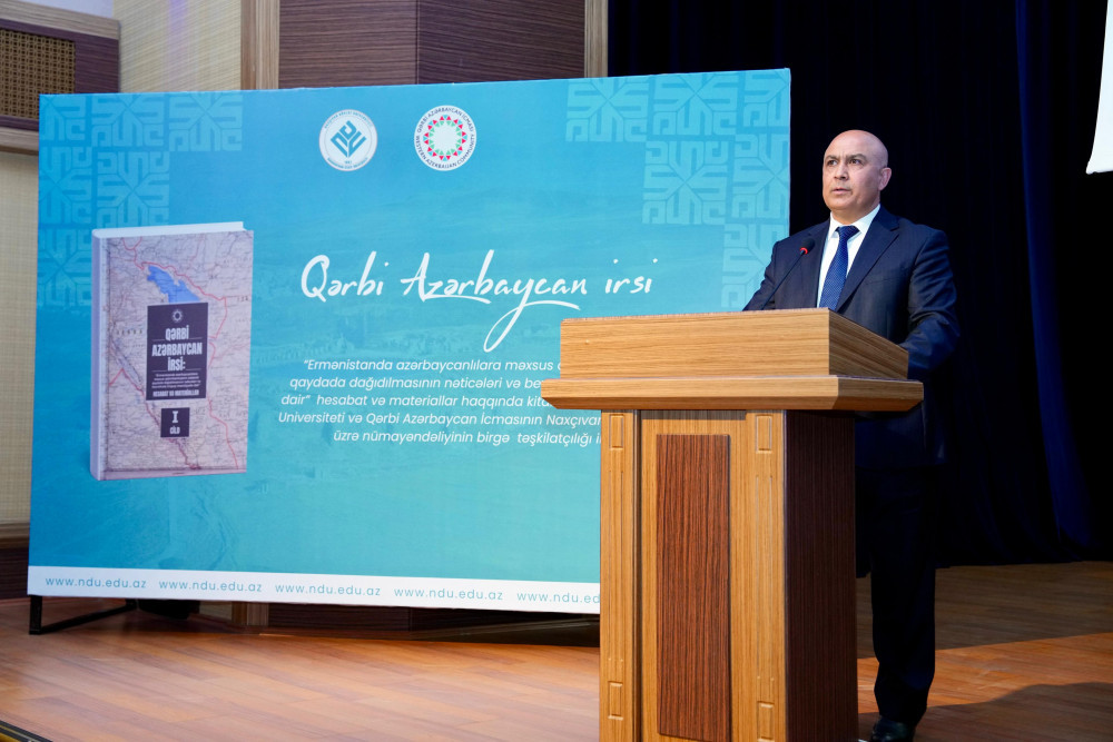 Naxçıvanda “Qərbi Azərbaycan irsi” kitabının I cildinin yekun təqdimatı olub<font color=red> - FOTOLAR</font>