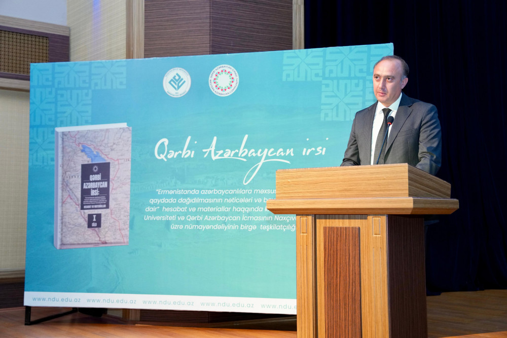 Naxçıvanda “Qərbi Azərbaycan irsi” kitabının I cildinin yekun təqdimatı olub<font color=red> - FOTOLAR</font>