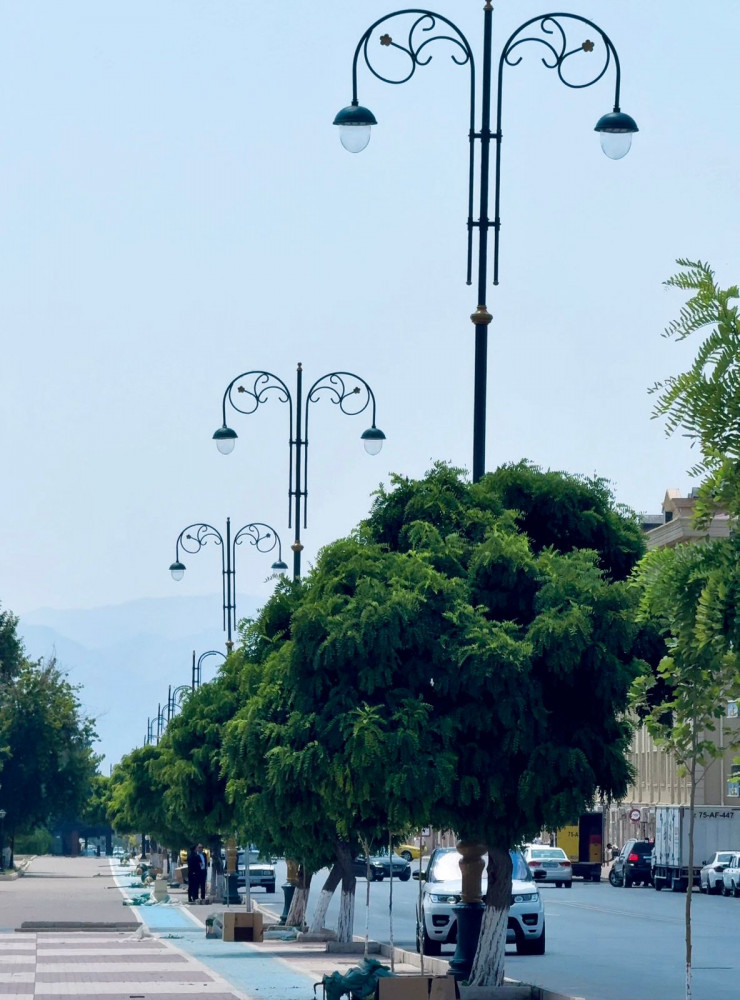  Naxçıvan şəhərində işıqlandırmanın yaxşılaşdırılması üçün yeni işıq dirəkləri quraşdırılır<font color=red> - FOTOLAR</font>