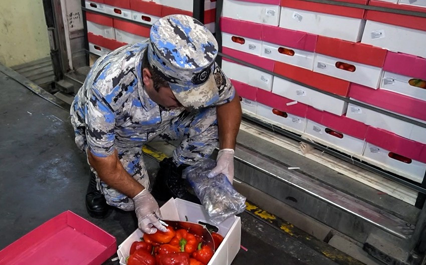 Astara Gömrük İdarəsində uğurlu əməliyyat nəticəsində 103,3 kq narkotik aşkarlanıb<font color=red> - FOTOLAR</font>