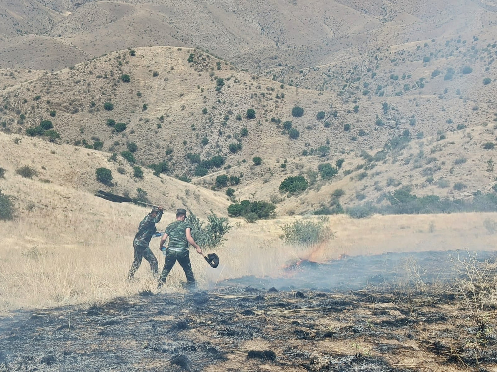 Naxçıvanda dünən və bu gün ərzində 7 yanğın hadisəsinə çıxış olub<font color=red> - FOTOLAR</font>